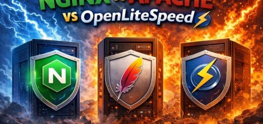 Perbandingan penggunaan RAM Nginx Apache dan OpenLiteSpeed di Debian