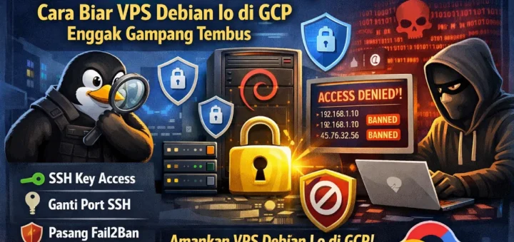 terminal linux menunjukkan akses ditolak dari serangan brute force